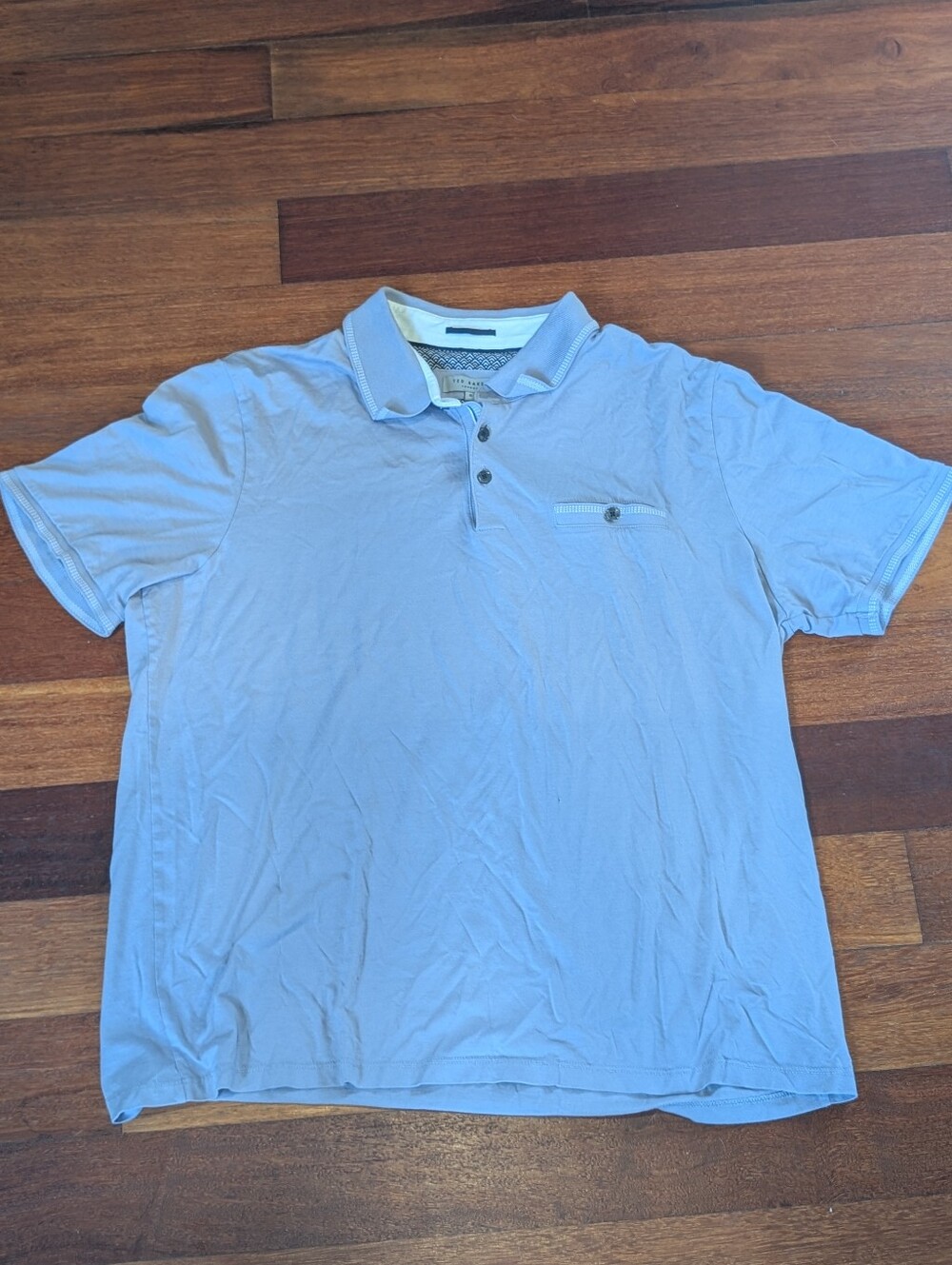 Ted Baker London Pale Blue Gray Polo